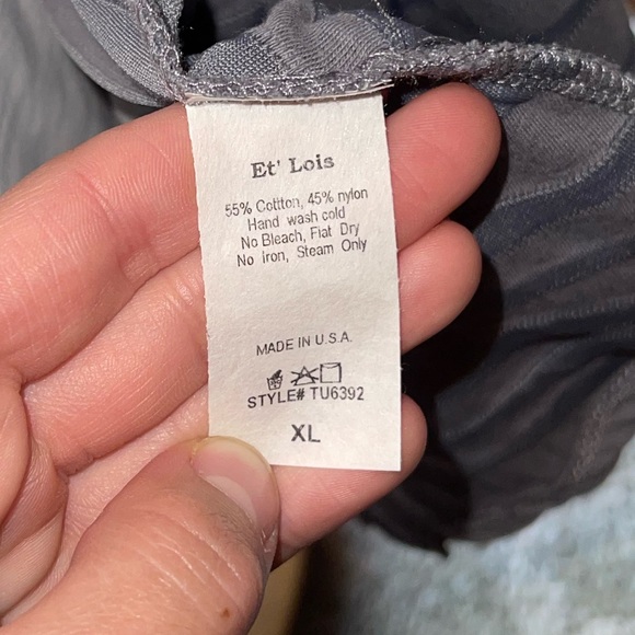Et’Lois top/dress or a long vest sleeveless. Size XL - Picture 7 of 11